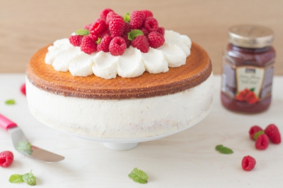 Vanilkovo-malinový dort